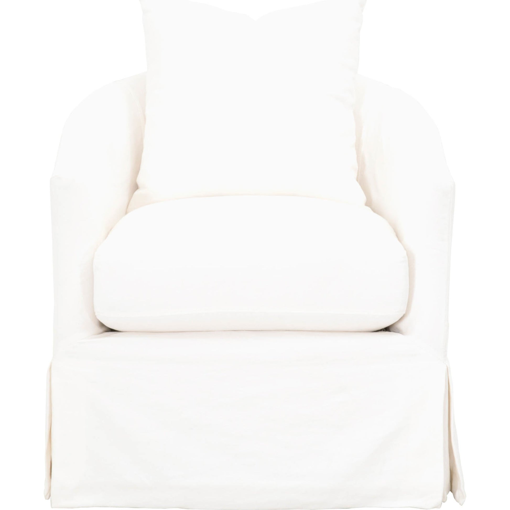 Faye Slipcover Swivel Club Chair by Essentials For Living. Made from unique in a transitional style.