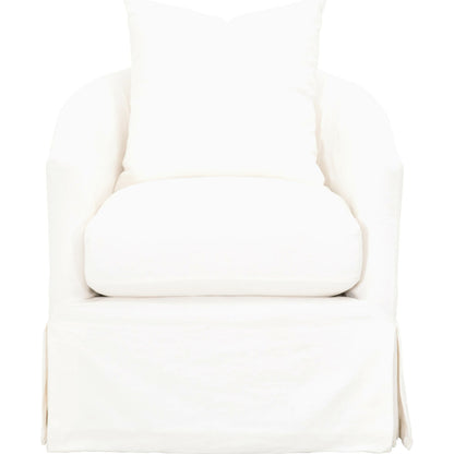 Faye Slipcover Swivel Club Chair by Essentials For Living. Made from unique in a transitional style.