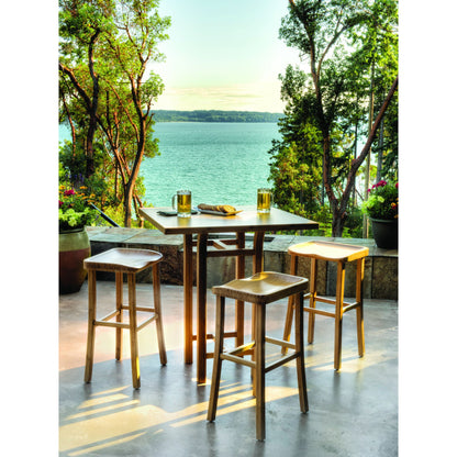 Tulip Bar Height Table by Greenington in caramelized. Made from 100% bamboo in a modern style.