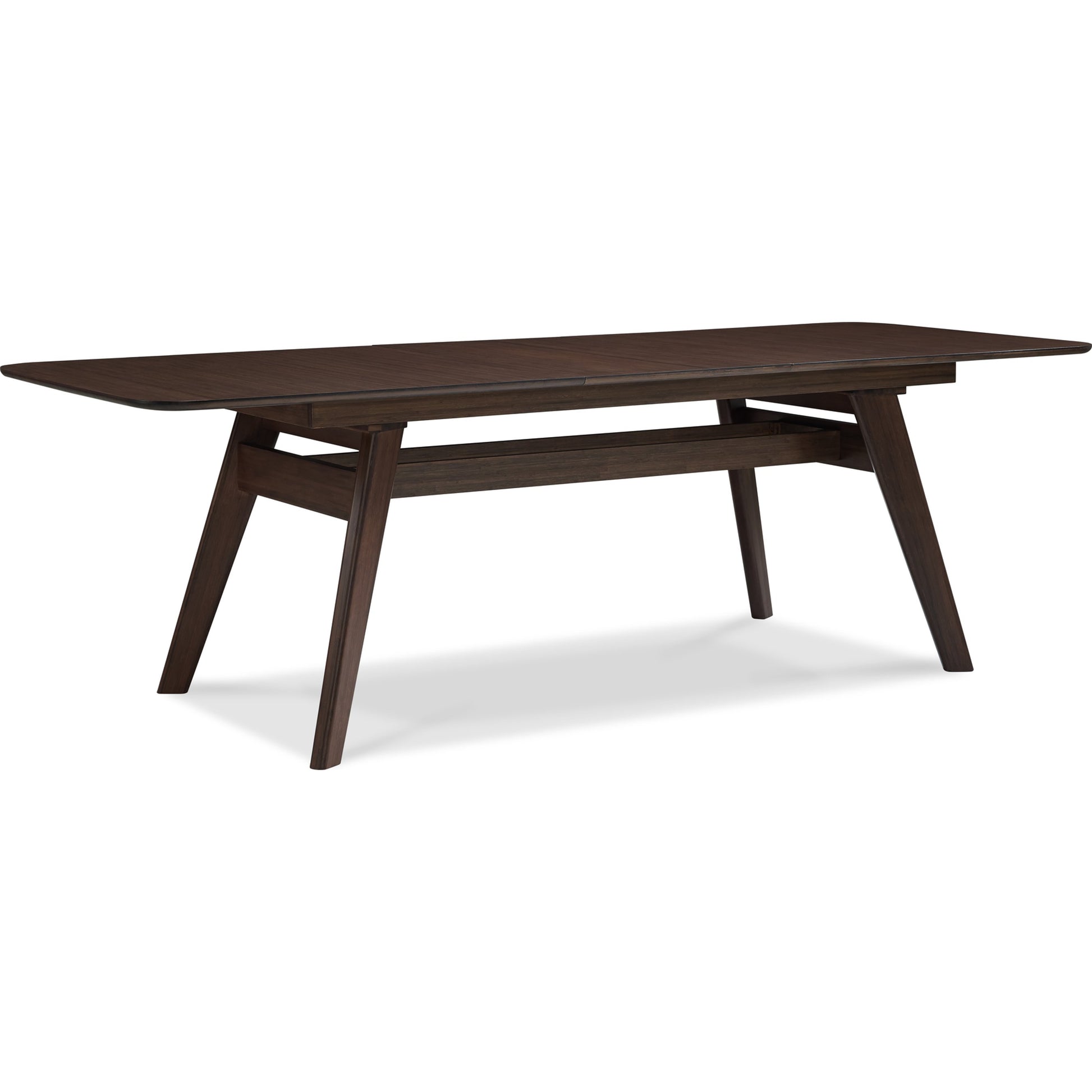 Currant Extendable Dining Table by Greenington in caramelized. Made from 100% bamboo in a modern style.