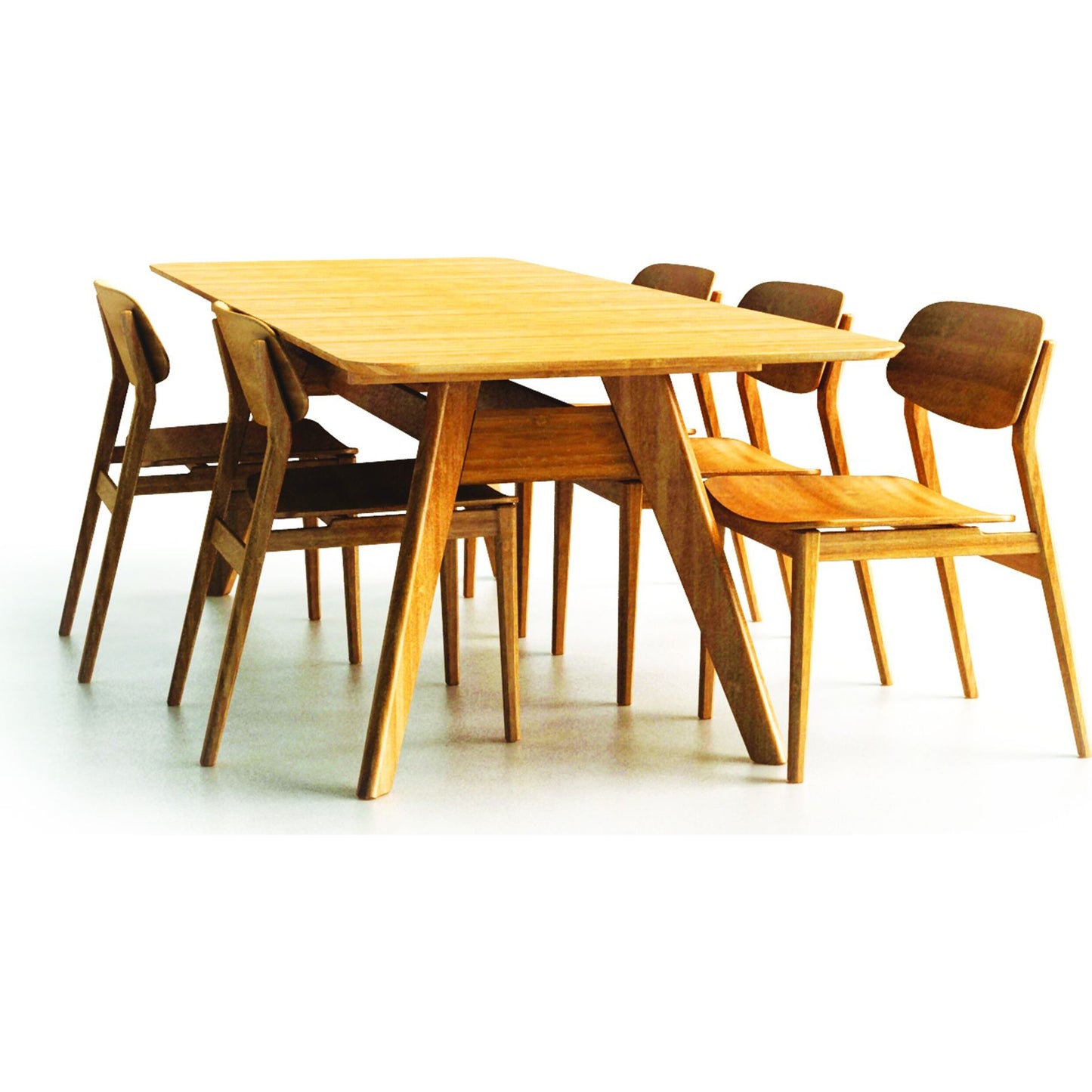 006 S-224090 | Additional Silo | Currant Extendable Dining Table by Greenington in caramelized. Made from 100% bamboo in a modern style.