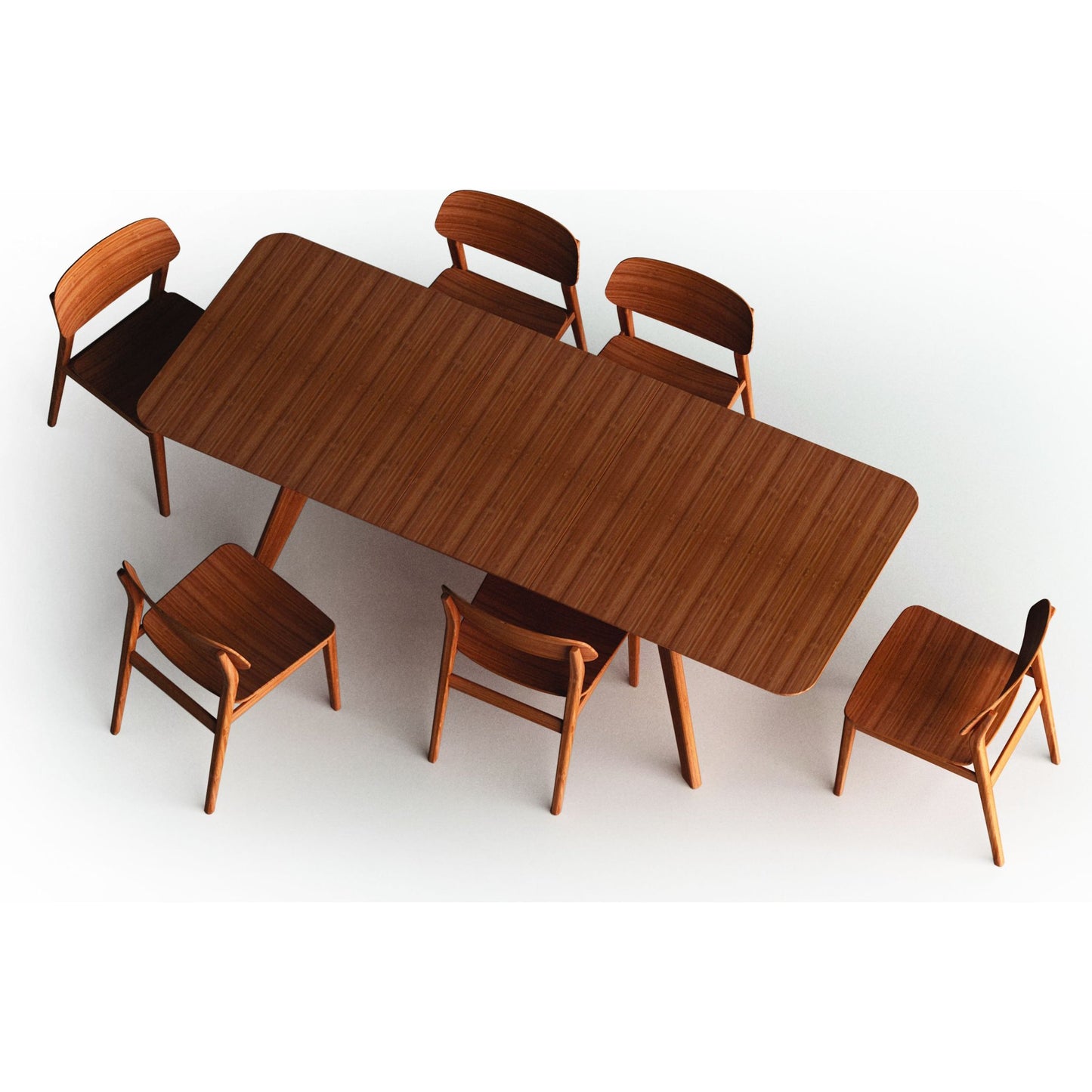 004 S-224090 | Additional Silo | Currant Extendable Dining Table by Greenington in caramelized. Made from 100% bamboo in a modern style.