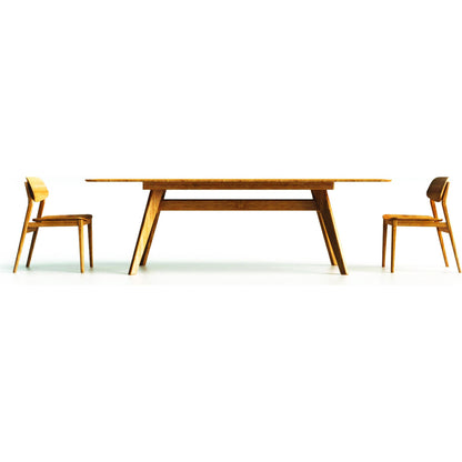 Currant Extendable Dining Table by Greenington in caramelized. Made from 100% bamboo in a modern style.