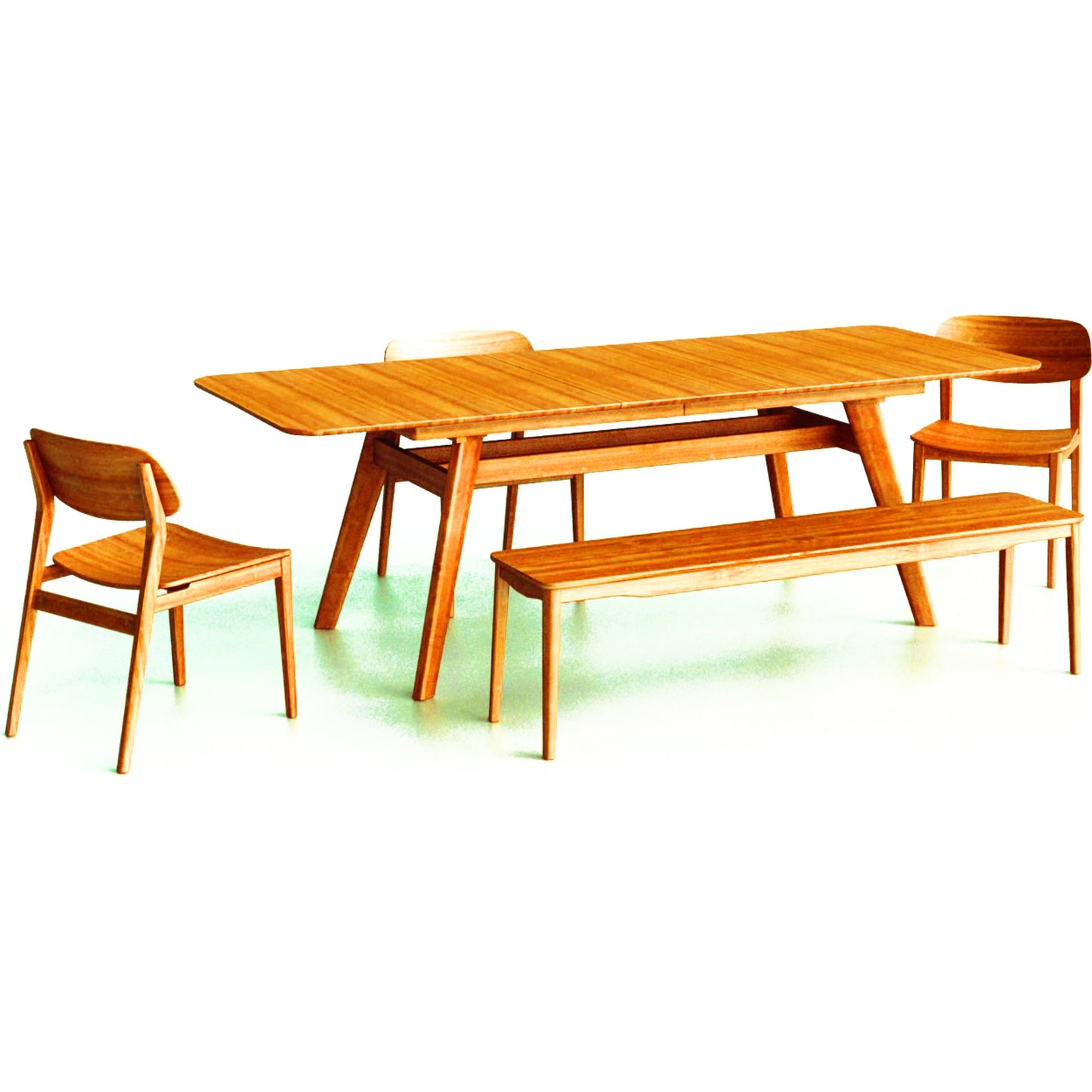 002 S-224090 | Additional Silo | Currant Extendable Dining Table by Greenington in caramelized. Made from 100% bamboo in a modern style.