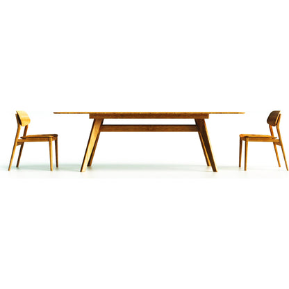 Currant Extendable Dining Table by Greenington in caramelized. Made from 100% bamboo in a modern style.