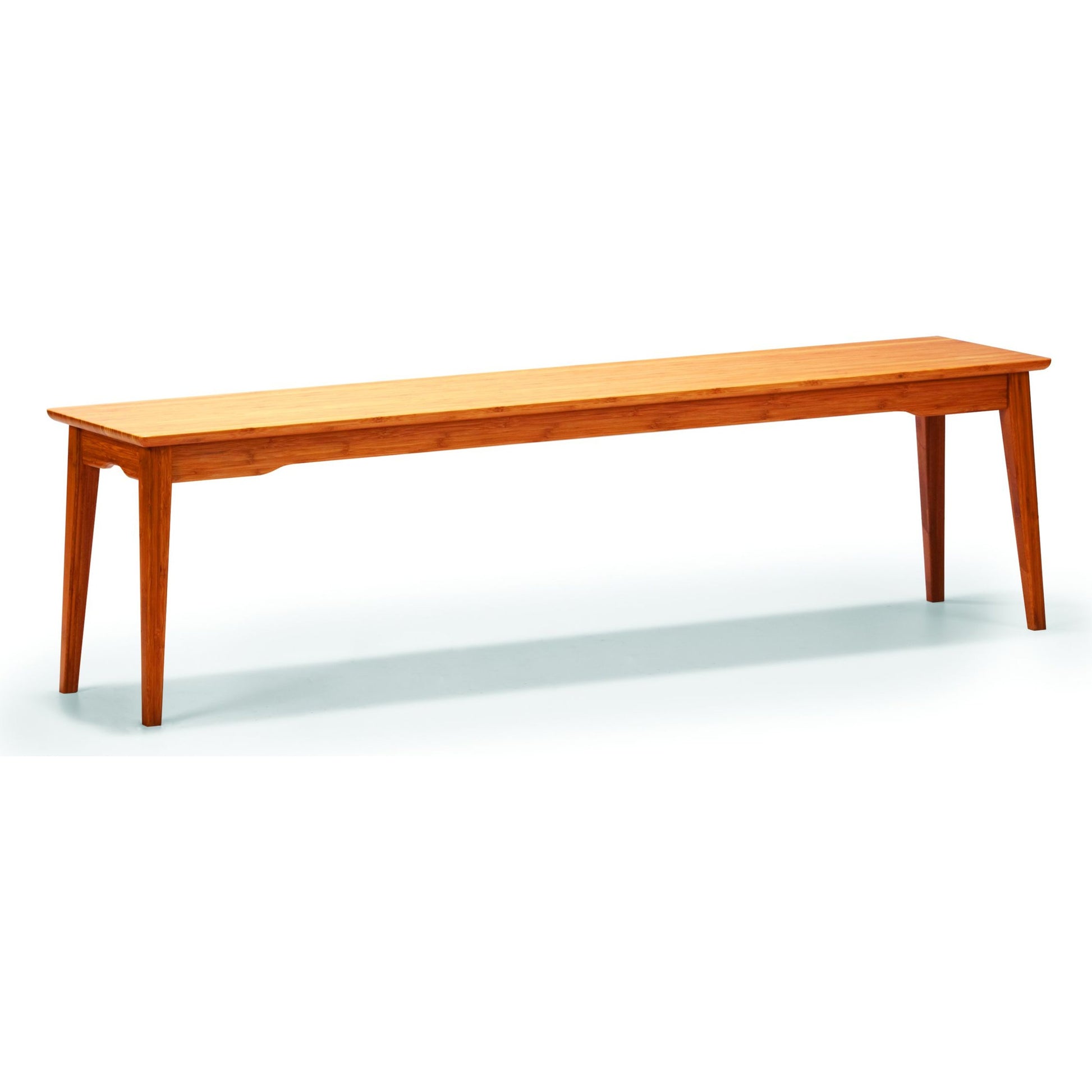 Currant Bench by Greenington in caramelized. Made from 100% bamboo in a traditional style.