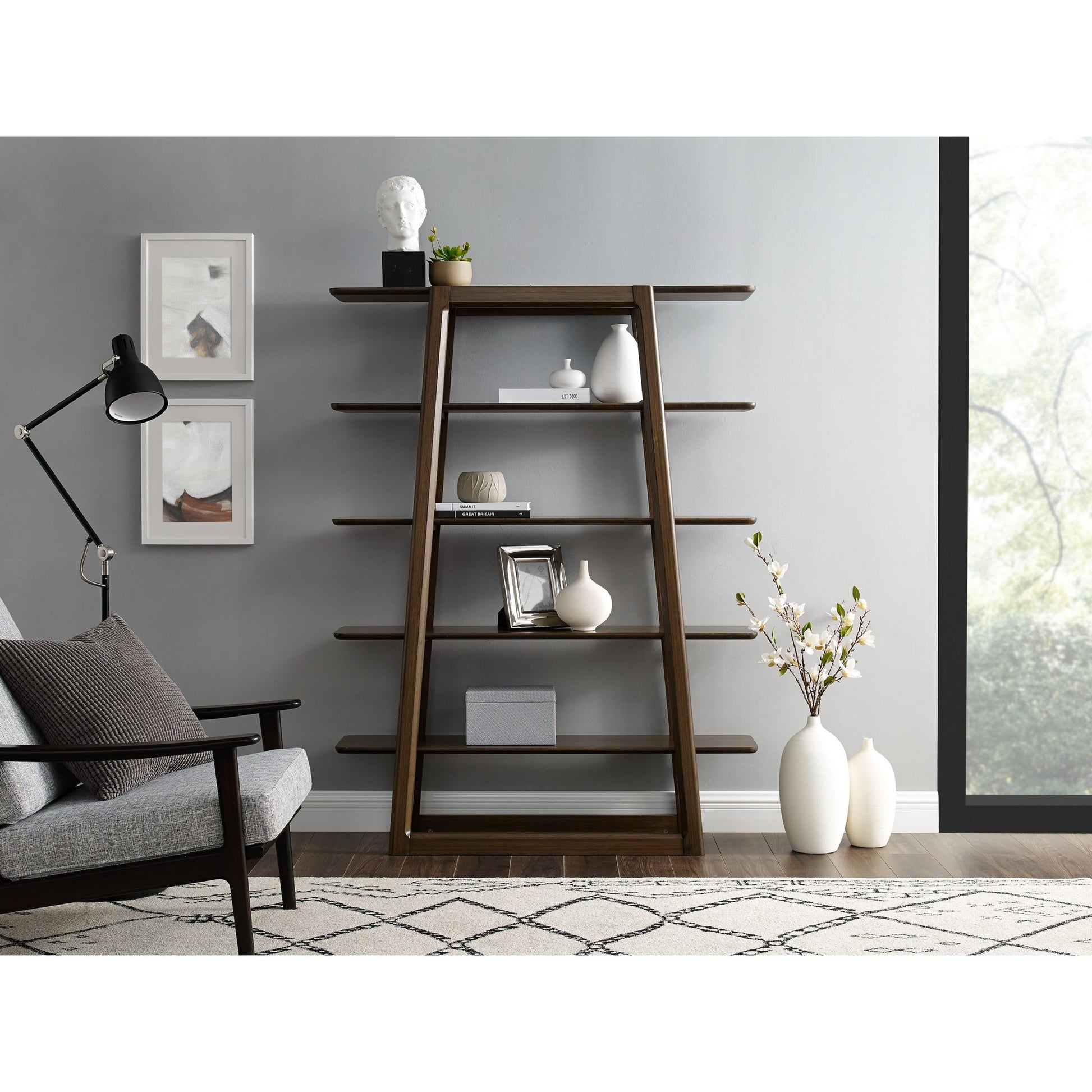 Currant Bookshelf by Greenington. Made from 100% bamboo in a transitional style.
