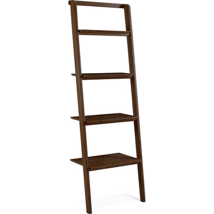 Currant Leaning Bookshelf by Greenington. Made from 100% bamboo in a transitional style.