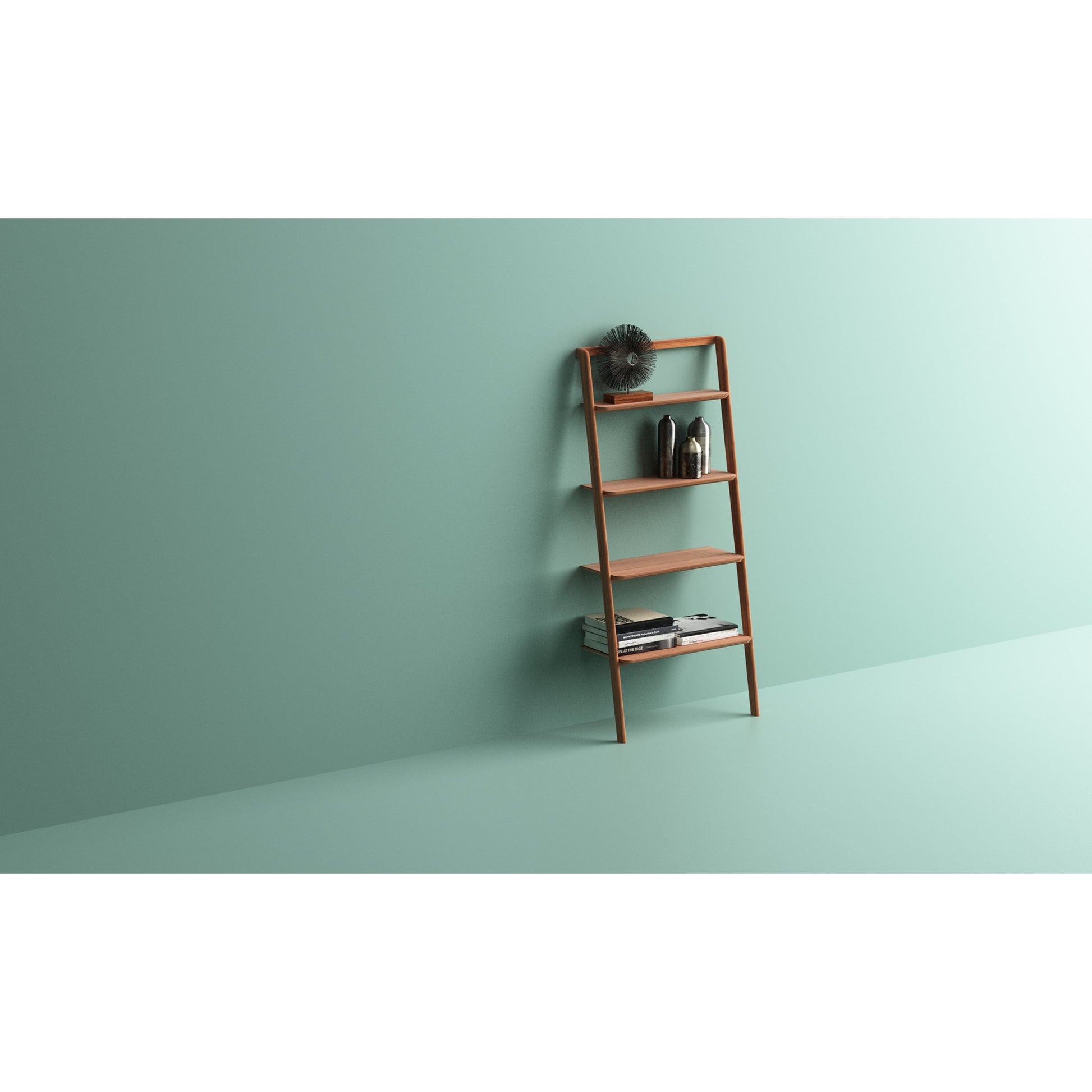 Currant Leaning Bookshelf by Greenington. Made from 100% bamboo in a transitional style.