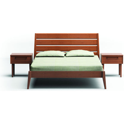 Sienna Platform Bed by Greenington in caramelized. Made from 100% bamboo in a modern style.