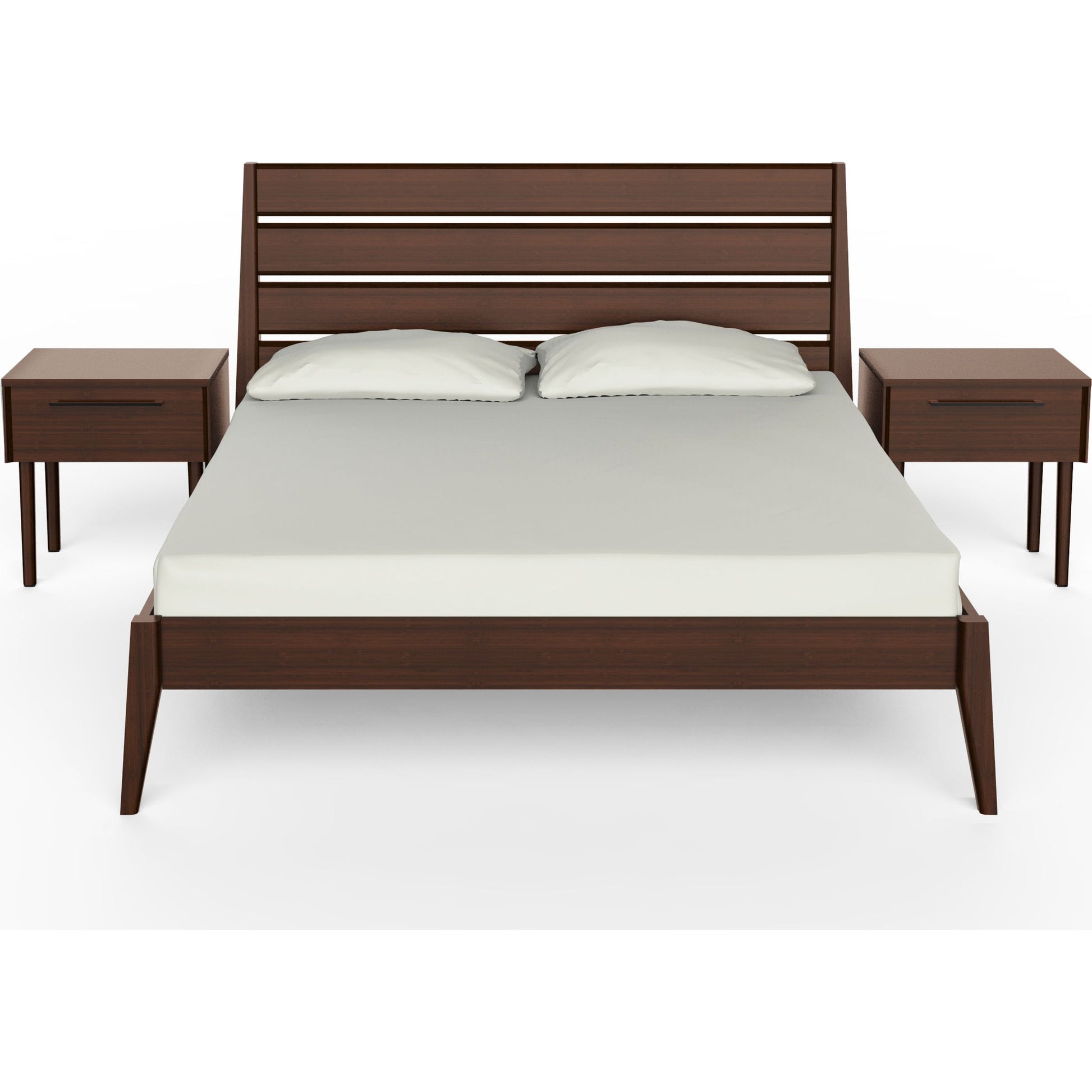 Sienna Platform Bed by Greenington in caramelized. Made from 100% bamboo in a modern style.