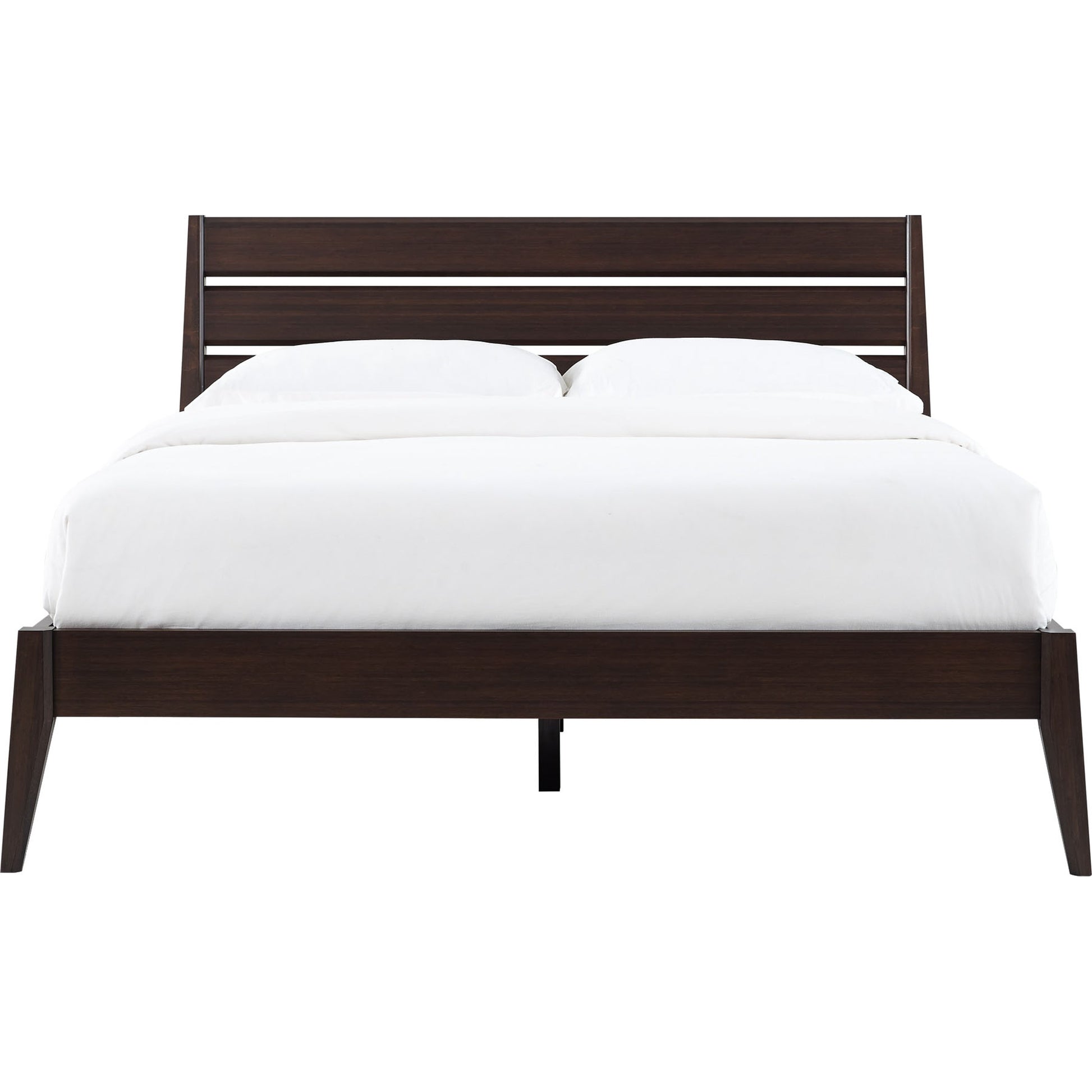 Sienna Platform Bed by Greenington in caramelized. Made from 100% bamboo in a modern style.