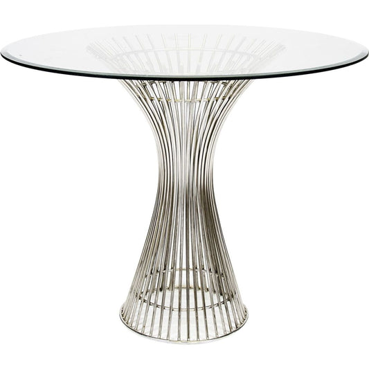Powell Table Base by Worlds Away. Made from metal, glass in a modern style.