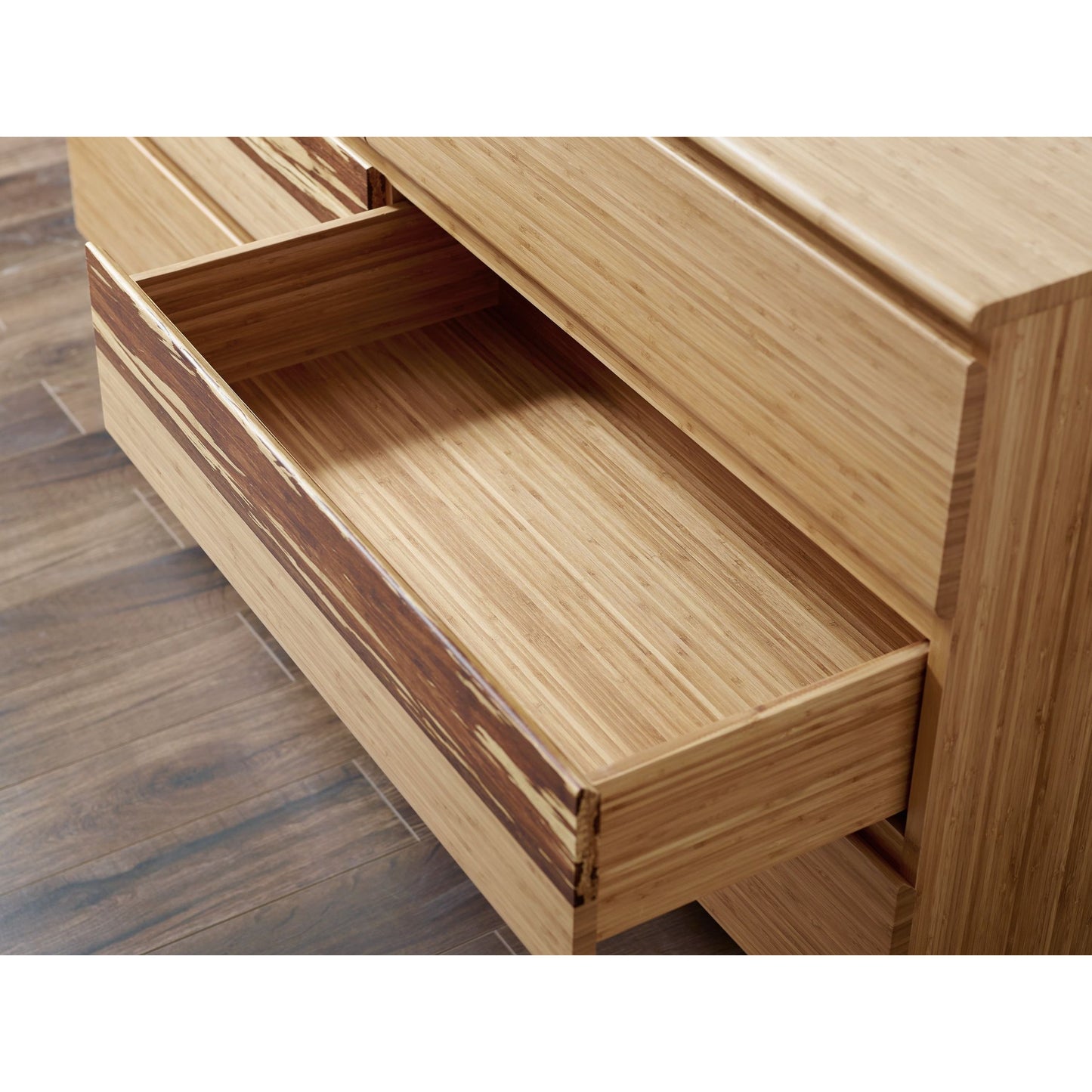 007 S-224052 | Closeup | Azara Dresser by Greenington. Made from 100% bamboo in a modern style.