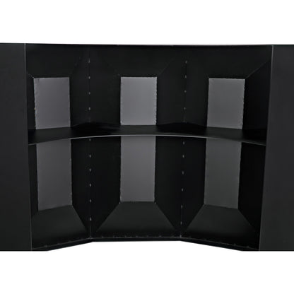 Peter Bar by Noir in matte black. Made from industrial steel in a modern style.