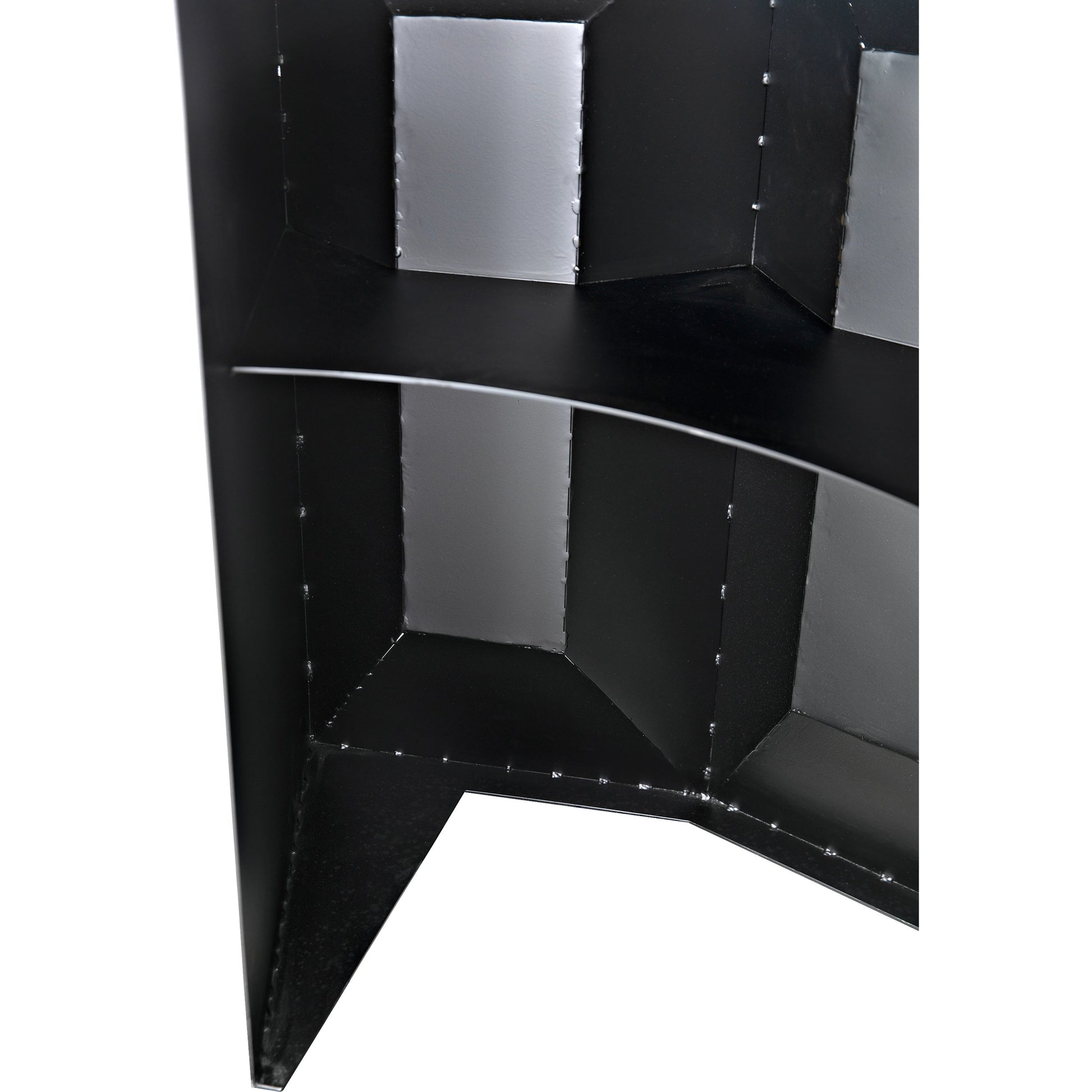 Peter Bar by Noir in matte black. Made from industrial steel in a modern style.