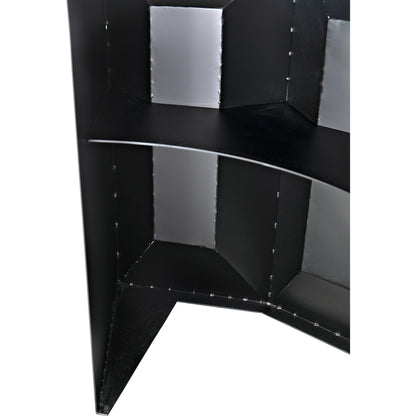 Peter Bar by Noir in matte black. Made from industrial steel in a modern style.