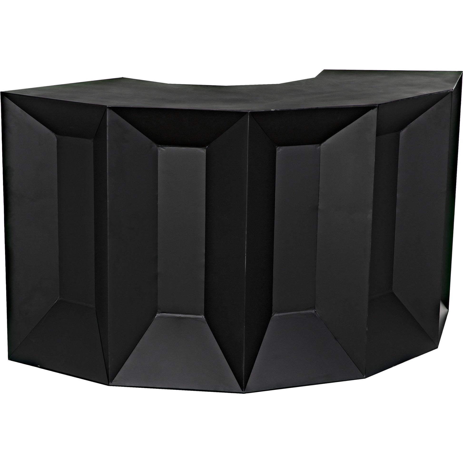 Peter Bar by Noir in matte black. Made from industrial steel in a modern style.