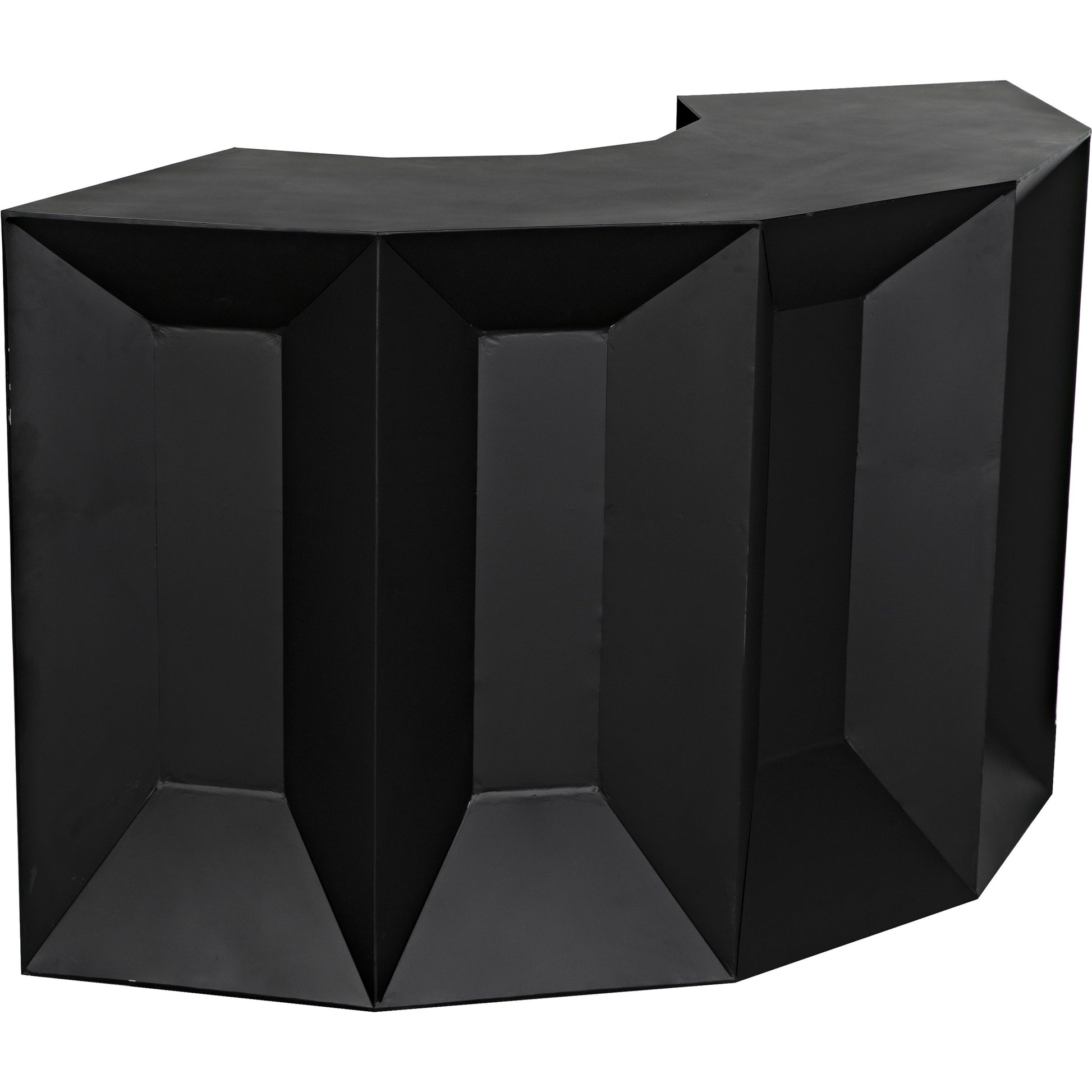 Peter Bar by Noir in matte black. Made from industrial steel in a modern style.