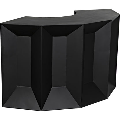 Peter Bar by Noir in matte black. Made from industrial steel in a modern style.