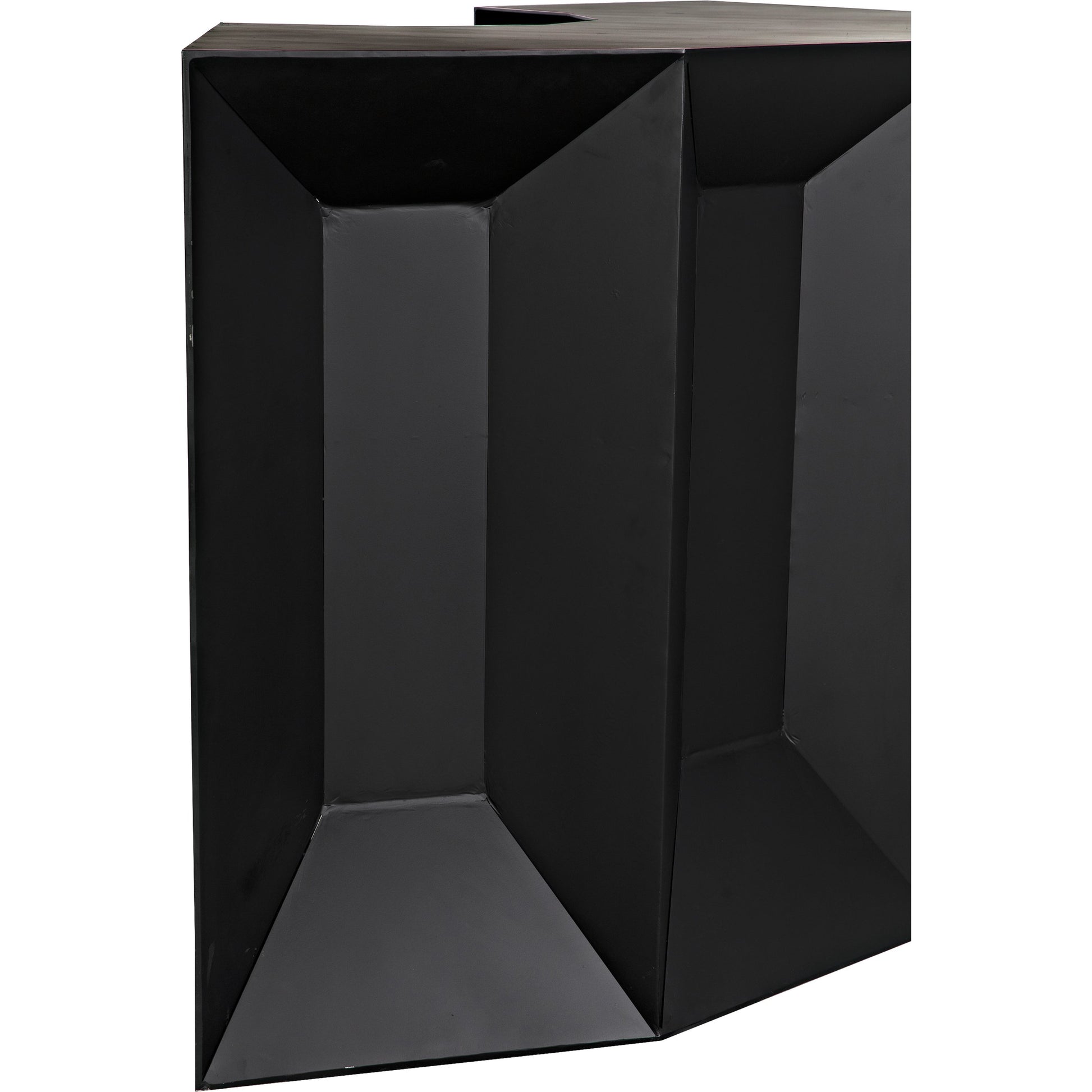 Peter Bar by Noir in matte black. Made from industrial steel in a modern style.