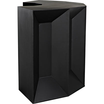 Peter Bar by Noir in matte black. Made from industrial steel in a modern style.