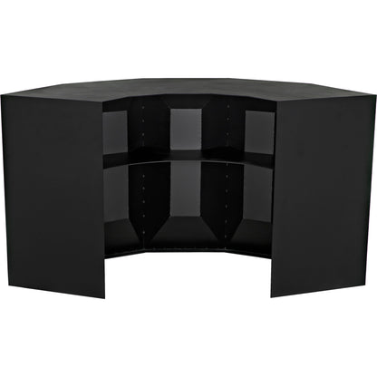 Peter Bar by Noir in matte black. Made from industrial steel in a modern style.