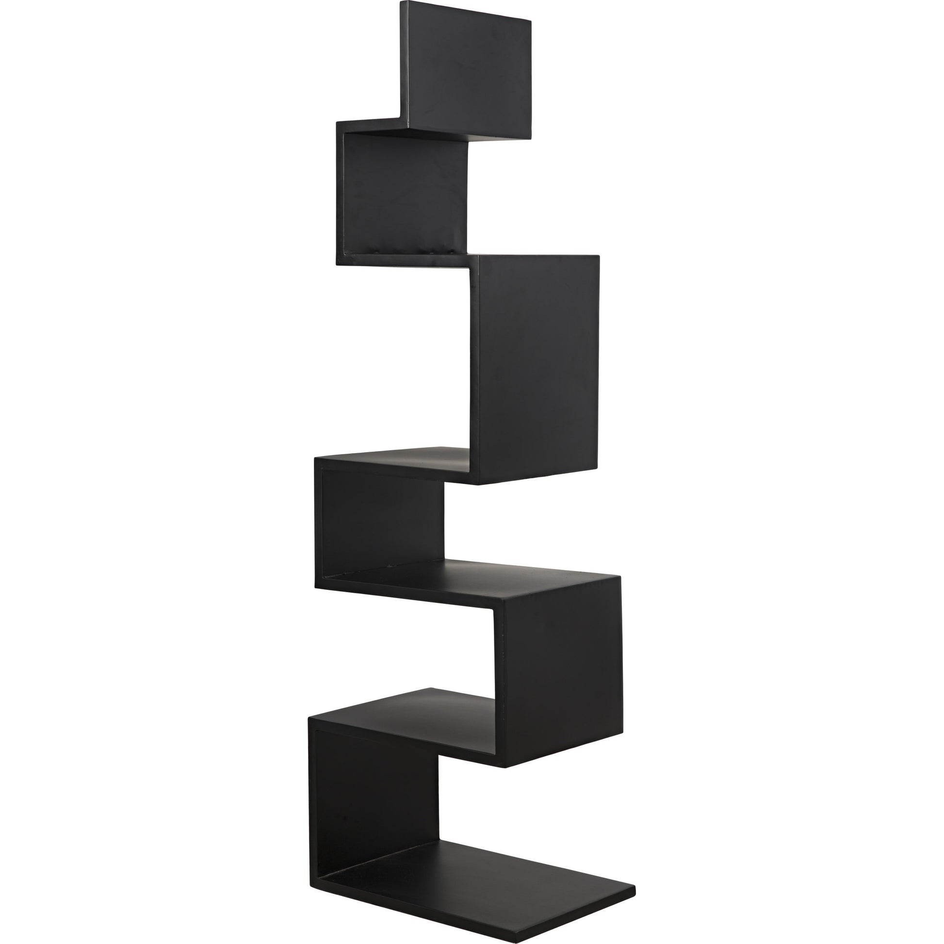 Laszlo Bookcase by Noir in black. Made from metal in a modern style.