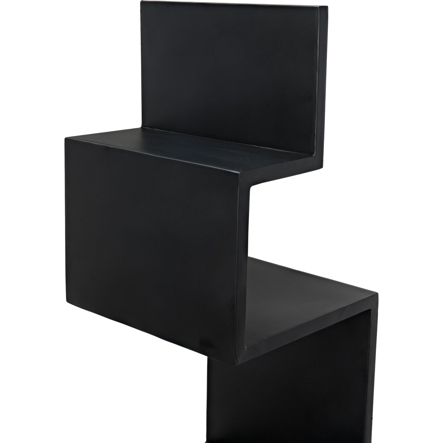 013 SR-783731 | Closeup | Laszlo Bookcase by Noir in black. Made from metal in a modern style.