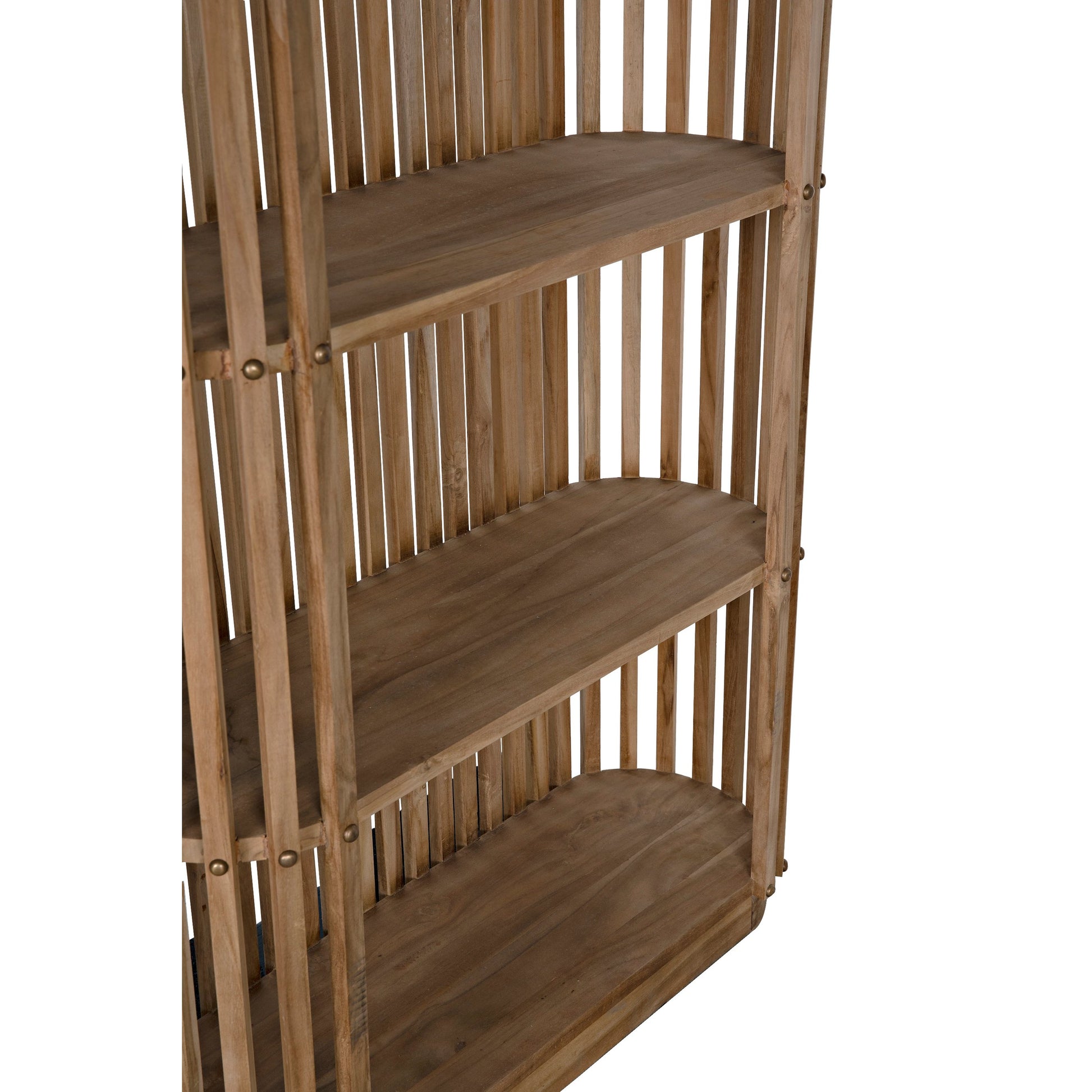 Opal Bookcase by Noir in teak. Made from unique in a modern style.