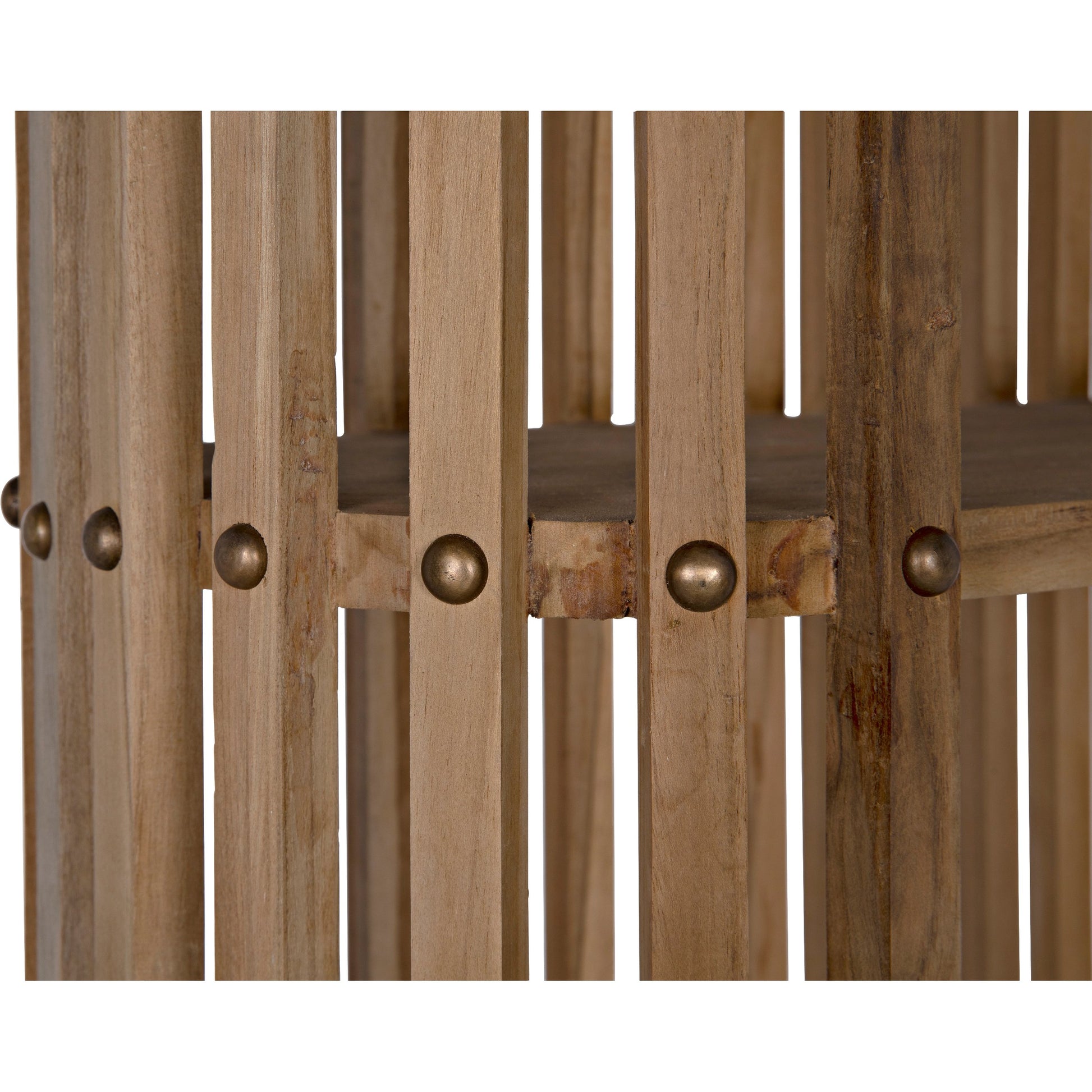 Opal Bookcase by Noir in teak. Made from unique in a modern style.