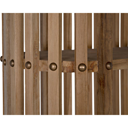 Opal Bookcase by Noir in teak. Made from unique in a modern style.