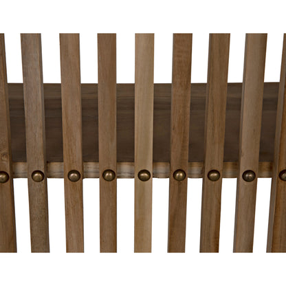 Opal Bookcase by Noir in teak. Made from unique in a modern style.