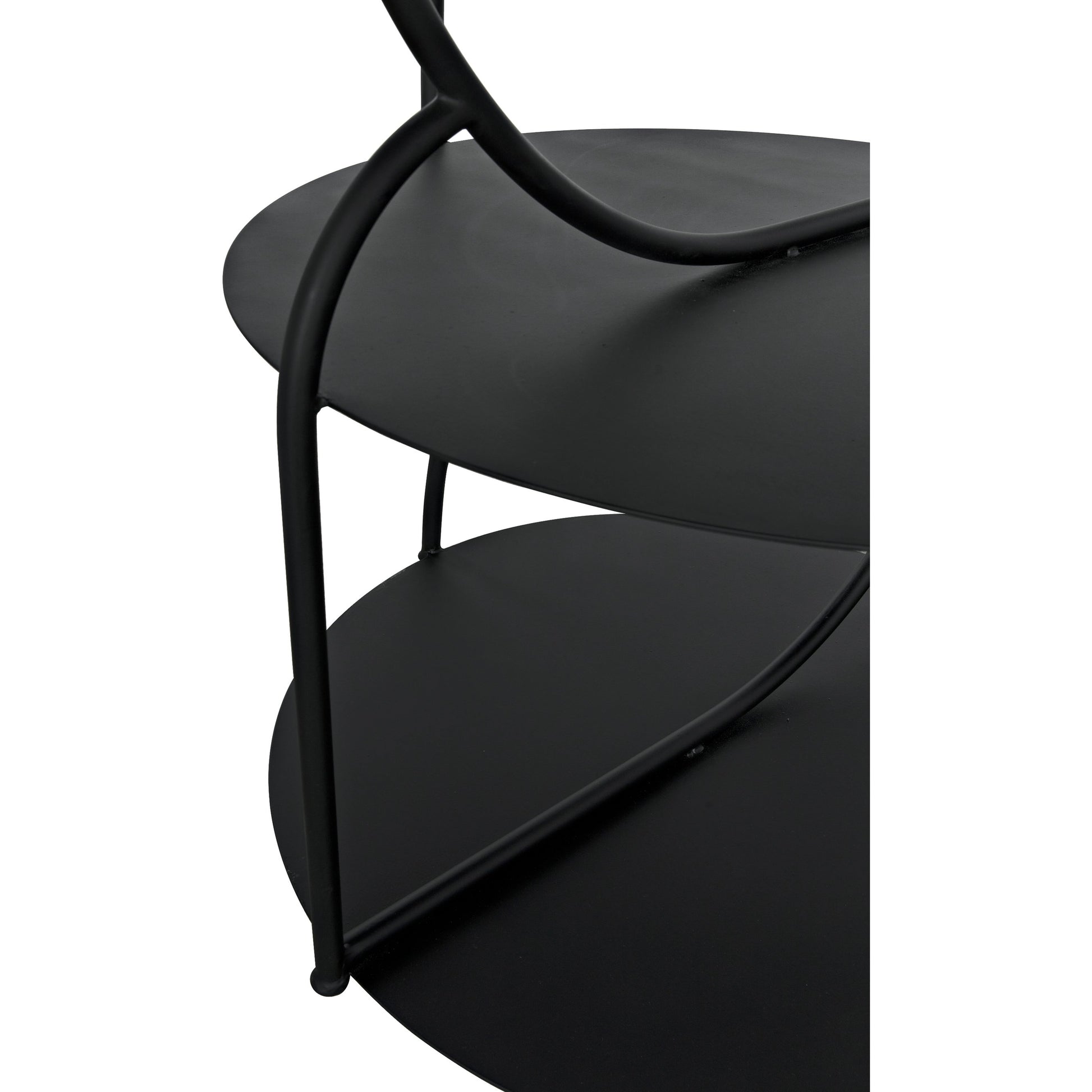 Rain Shelf by Noir in matte black. Made from industrial steel in a modern style.