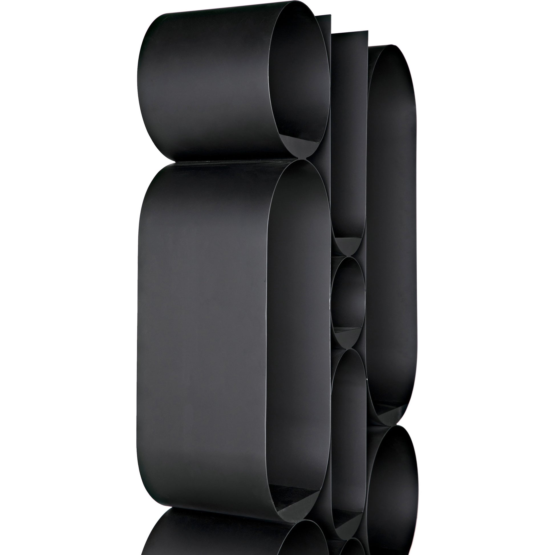 Letty Bookcase by Noir in matte black. Made from industrial steel in a modern style.