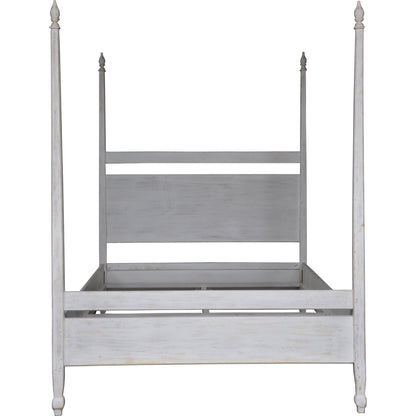 Venice Bed by Noir in hand rubbed black. Made from mahogany in a transitional style.