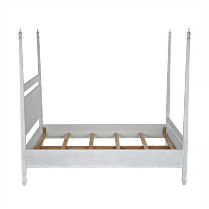 Venice Bed by Noir in hand rubbed black. Made from mahogany in a transitional style.