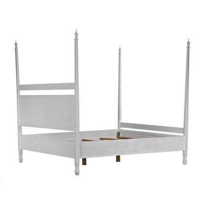 Venice Bed by Noir in hand rubbed black. Made from mahogany in a transitional style.