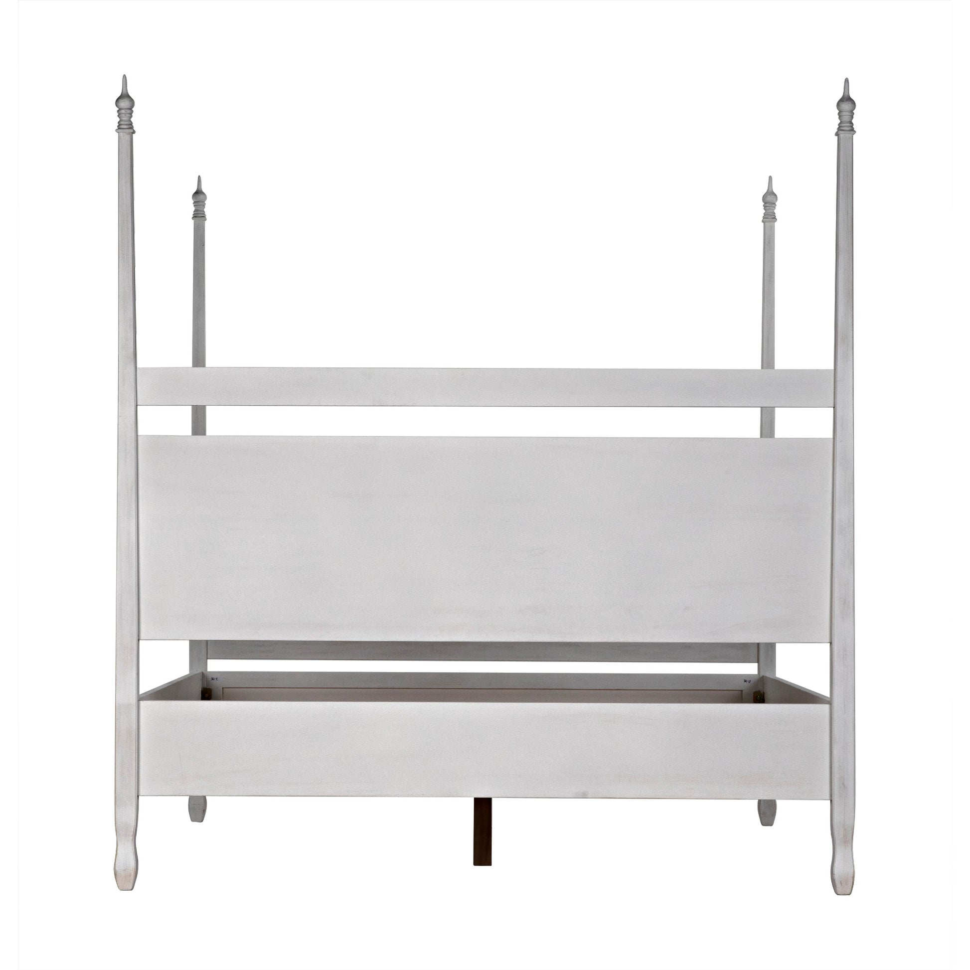 Venice Bed by Noir in hand rubbed black. Made from mahogany in a transitional style.