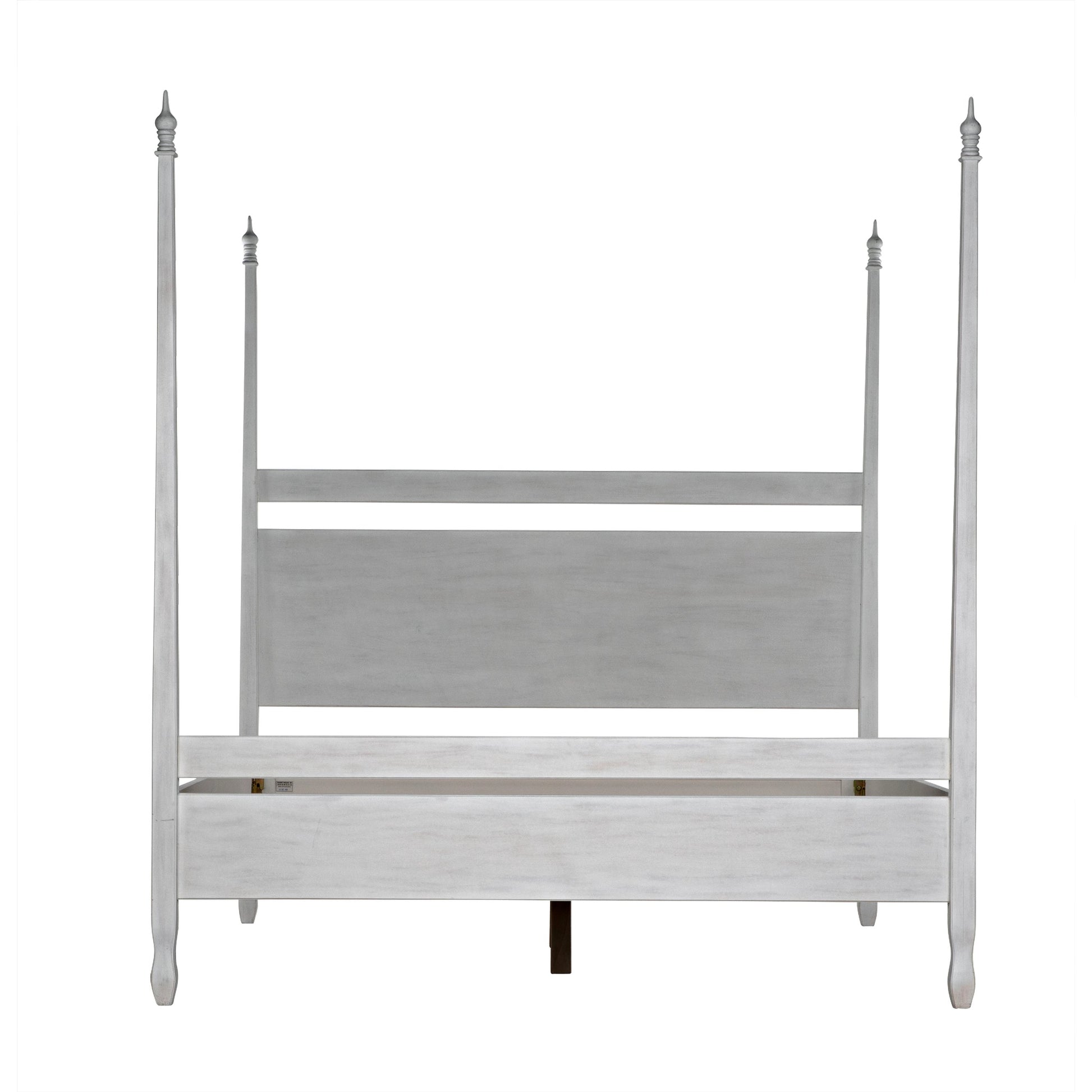 Venice Bed by Noir in hand rubbed black. Made from mahogany in a transitional style.