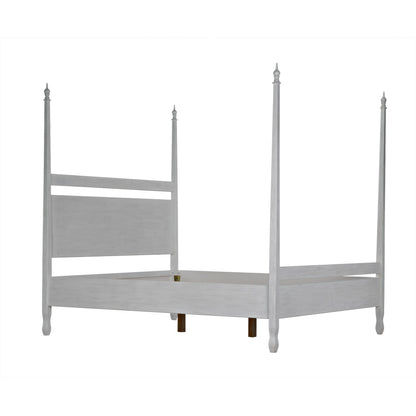 Venice Bed by Noir in hand rubbed black. Made from mahogany in a transitional style.