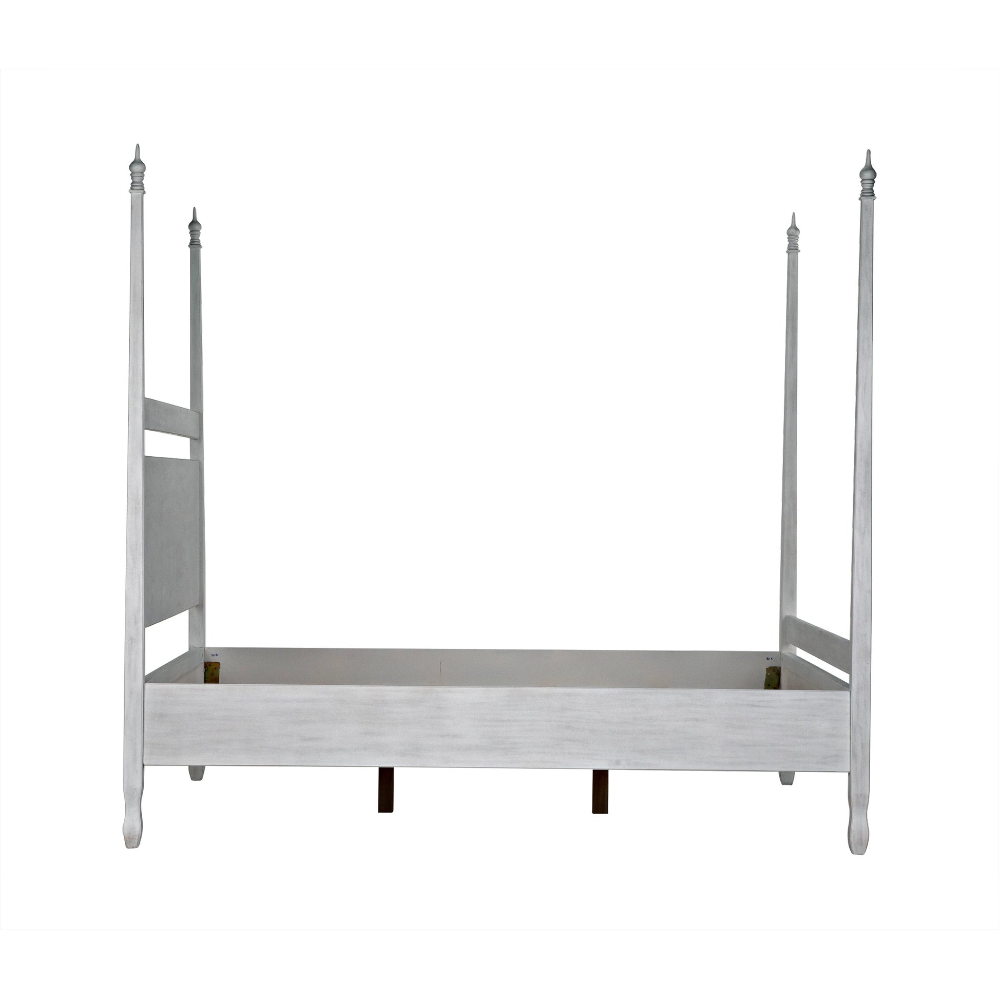Venice Bed by Noir in hand rubbed black. Made from mahogany in a transitional style.