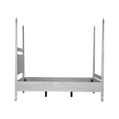 Venice Bed by Noir in hand rubbed black. Made from mahogany in a transitional style.