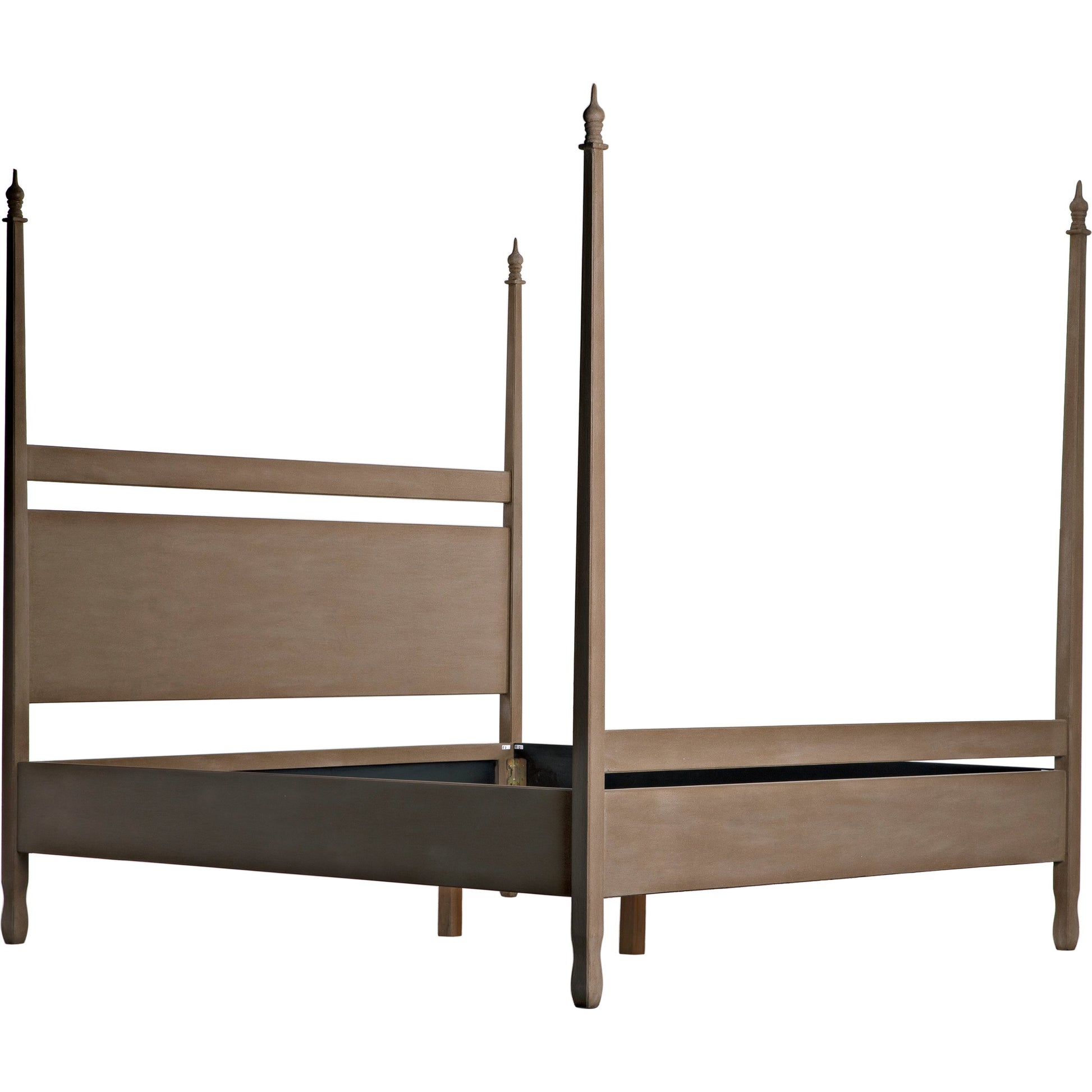 Venice Bed by Noir in hand rubbed black. Made from mahogany in a transitional style.