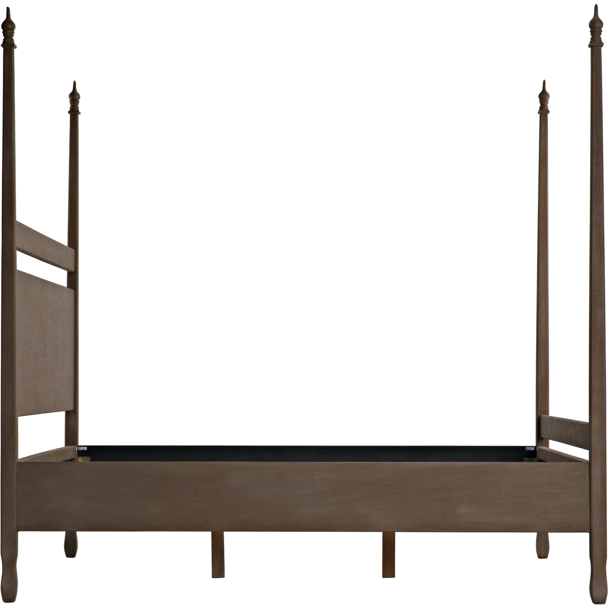 Venice Bed by Noir in hand rubbed black. Made from mahogany in a transitional style.