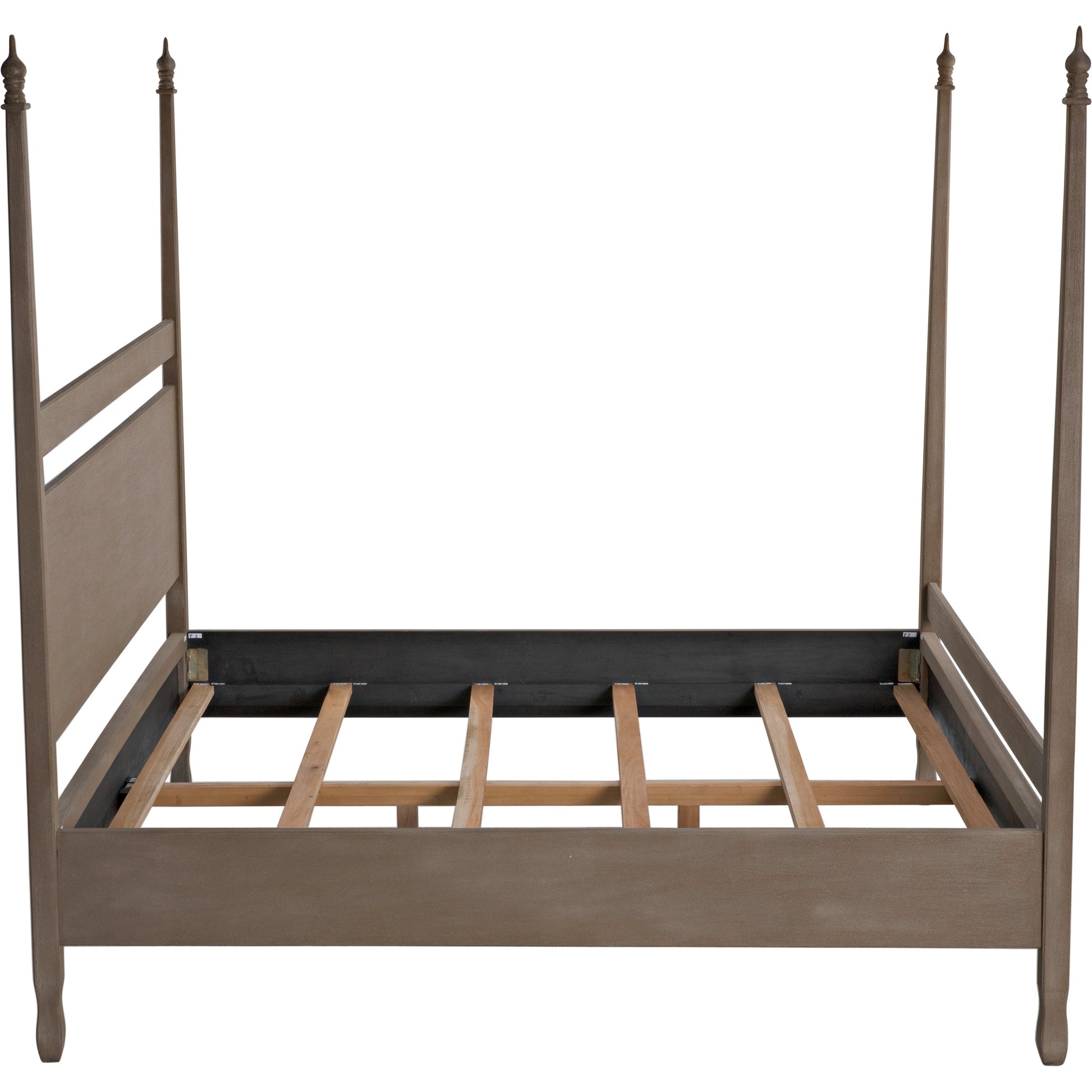 Venice Bed by Noir in hand rubbed black. Made from mahogany in a transitional style.