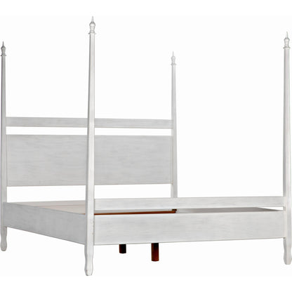 Venice Bed by Noir in hand rubbed black. Made from mahogany in a transitional style.