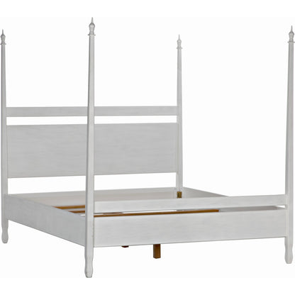 Venice Bed by Noir in hand rubbed black. Made from mahogany in a transitional style.