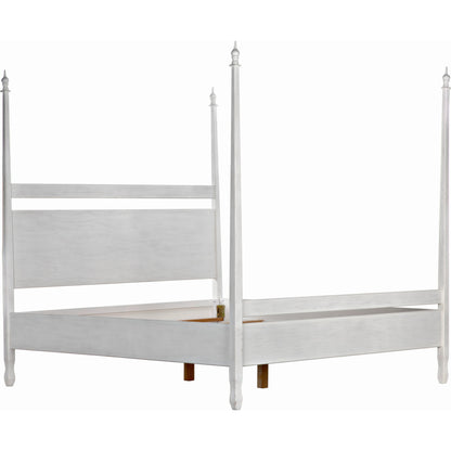 Venice Bed by Noir in hand rubbed black. Made from mahogany in a transitional style.