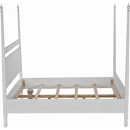 Venice Bed by Noir in hand rubbed black. Made from mahogany in a transitional style.